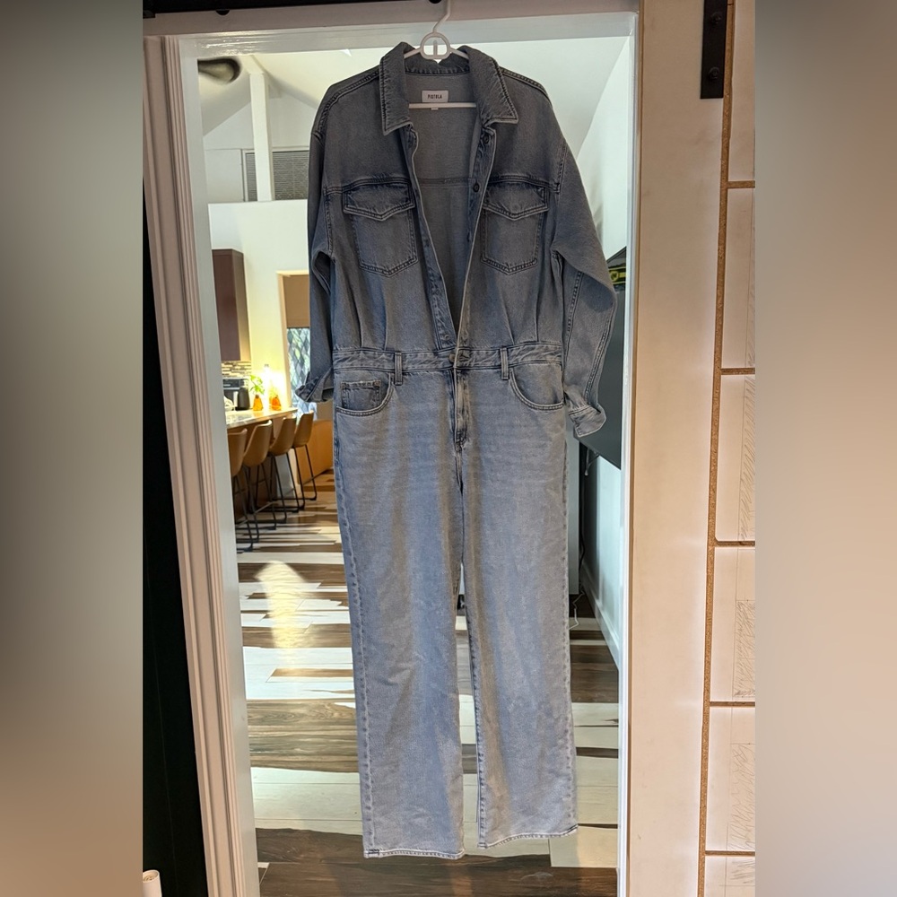 Pistola Long Sleeve Denim Jumpsuit